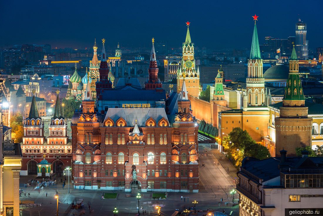 Манежная площадь с высоты фото