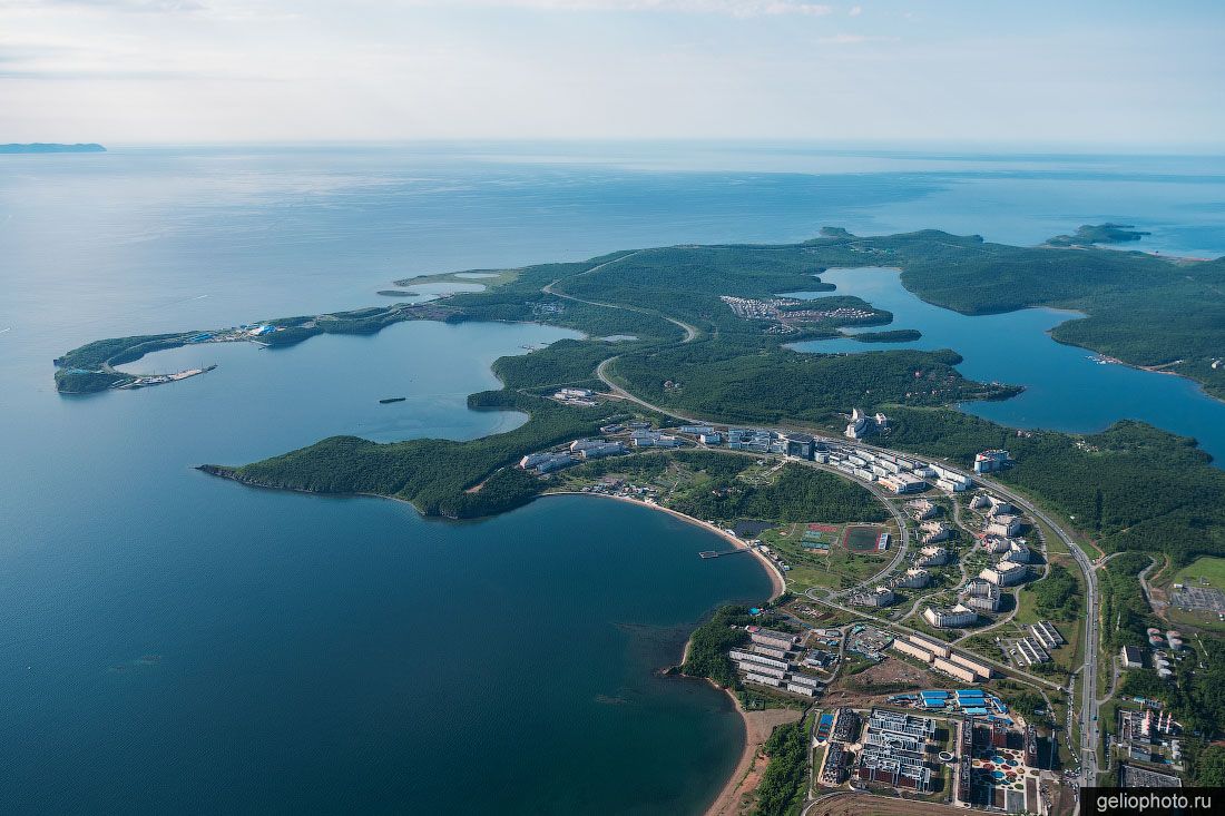 ДВФУ во Владивостоке с высоты фото