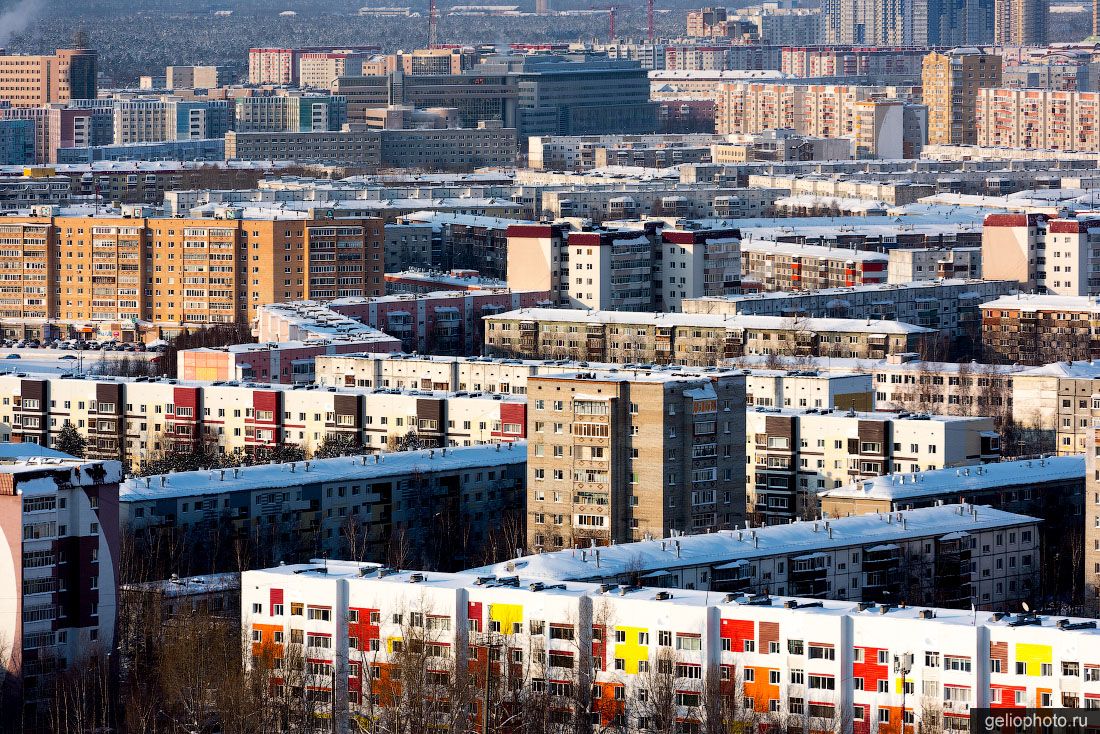 Микрорайоны Сургута с высоты фото
