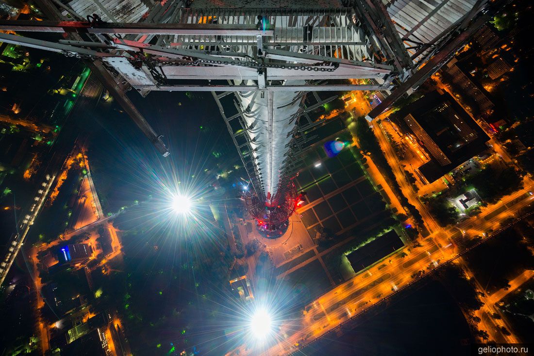 Вид с верхушки Останкинской телебашни фото