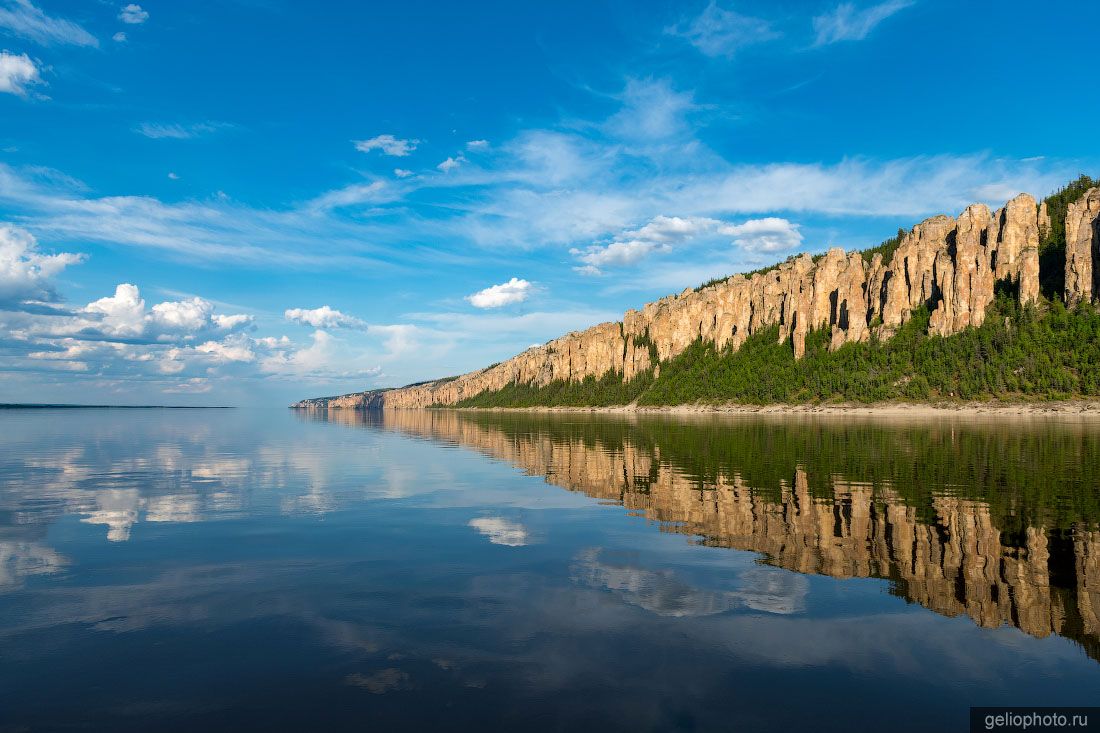 Река Лена в Якутии фото