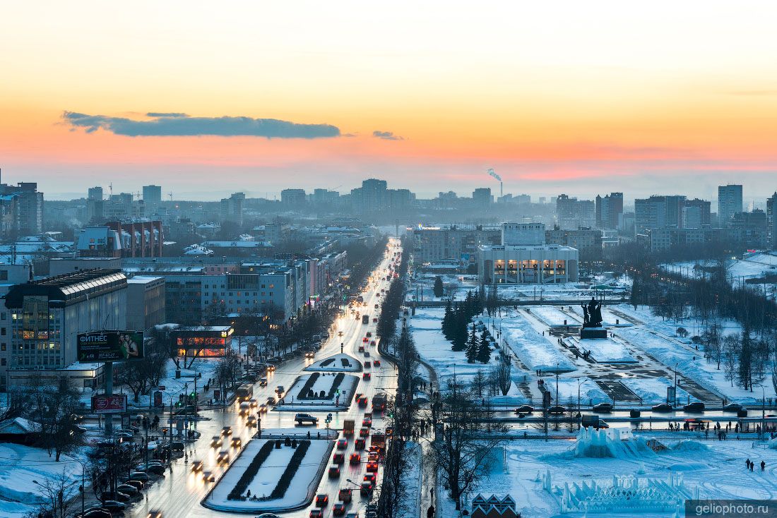 Центр Перми зимой фото
