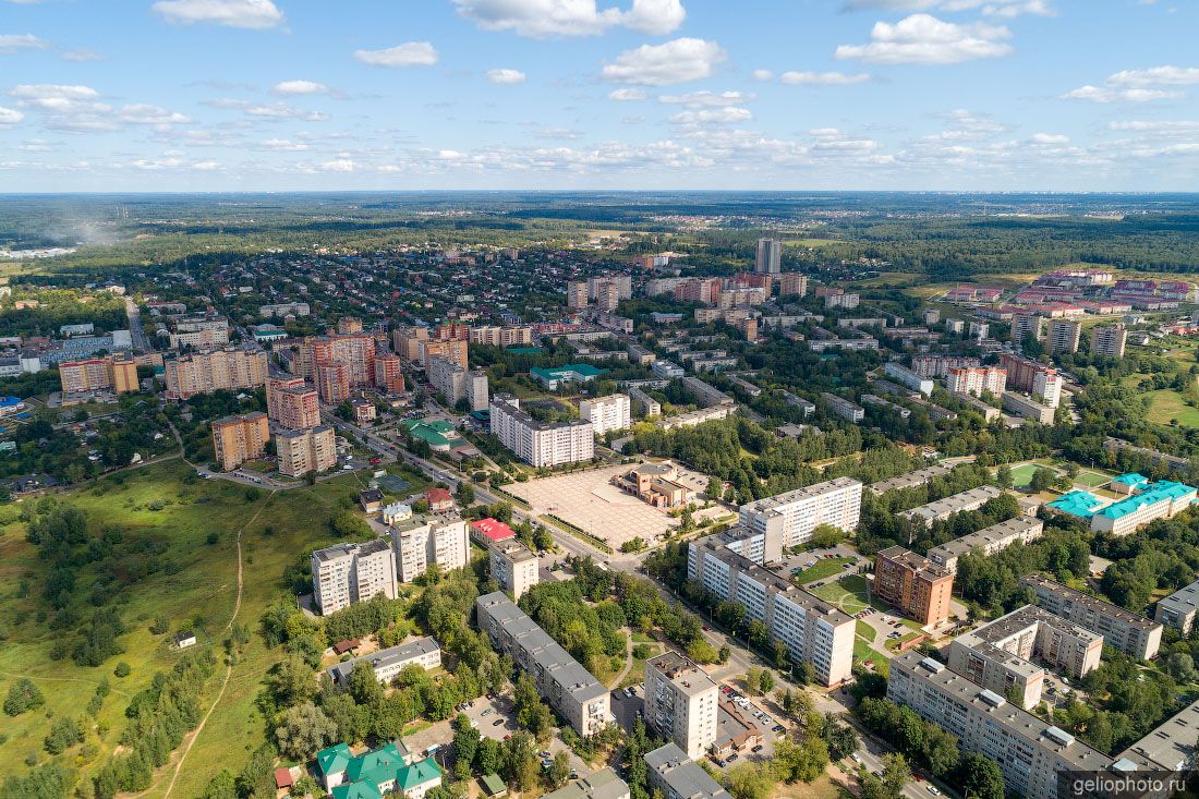 Центр Сергиева Посада с высоты фото