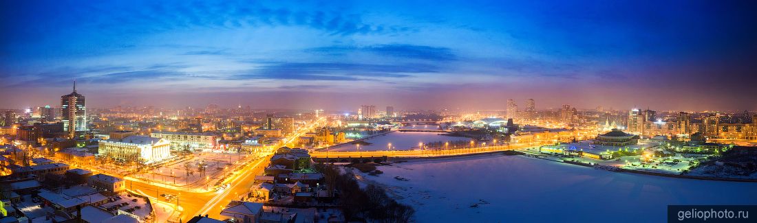 Панорама Челябинска с высоты фото