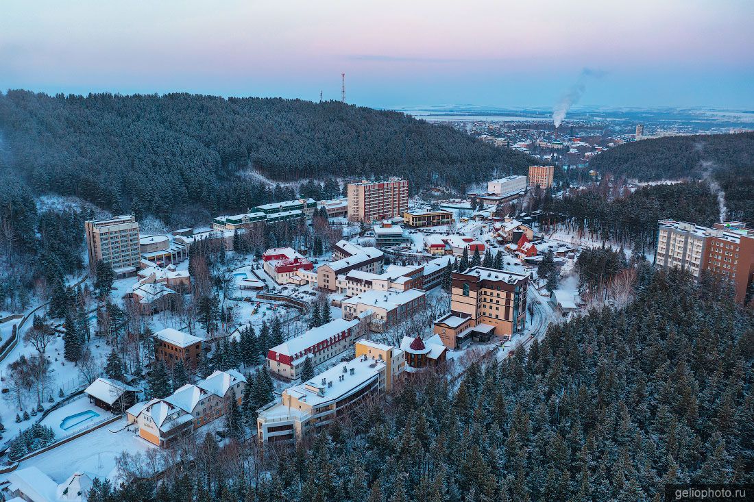 Зимняя Белокуриха с высоты фото