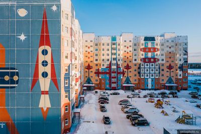 Граффити Ракета в космос в Нижневартовске фото