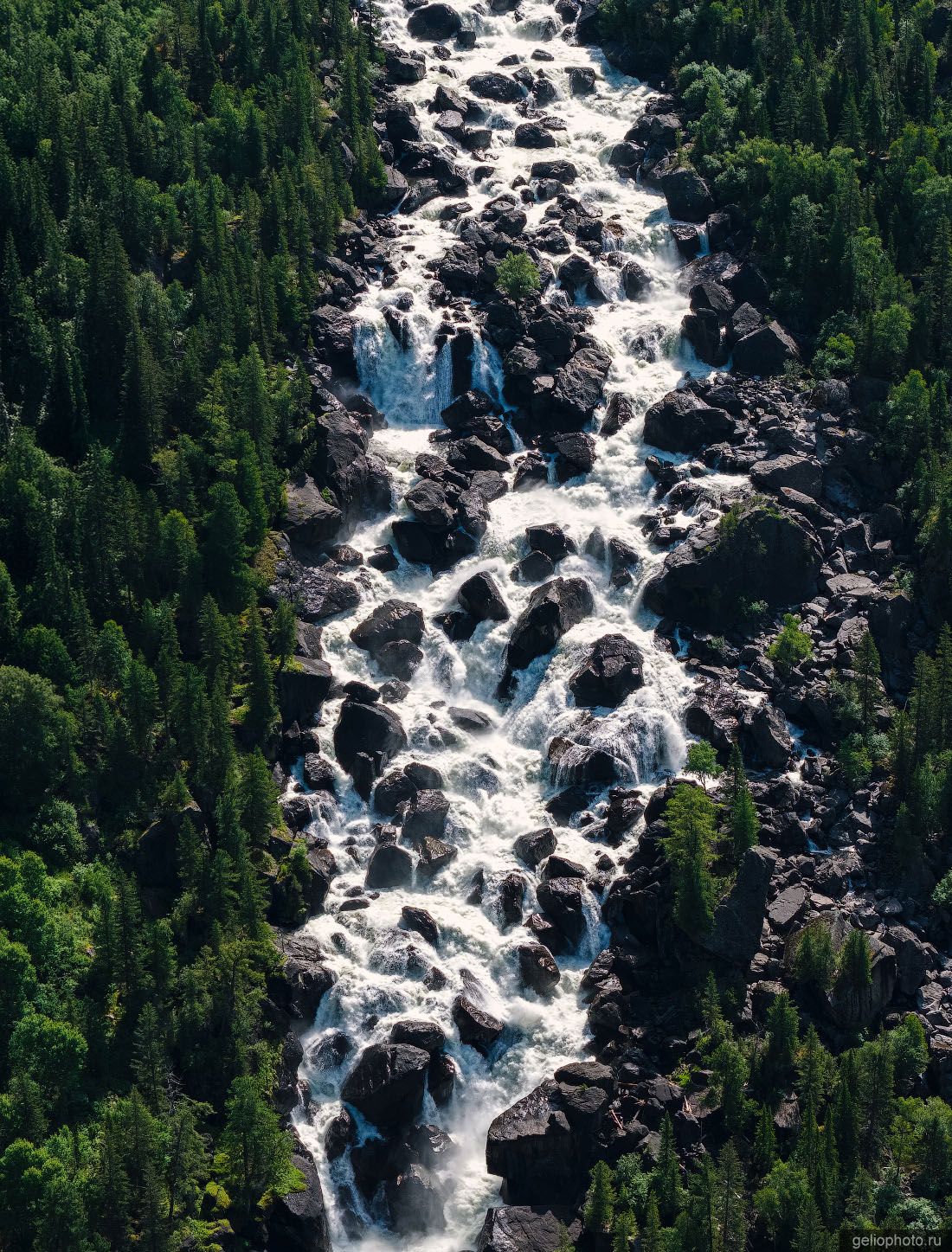 Водопад Учар в Горном Алтае вид сверху фото