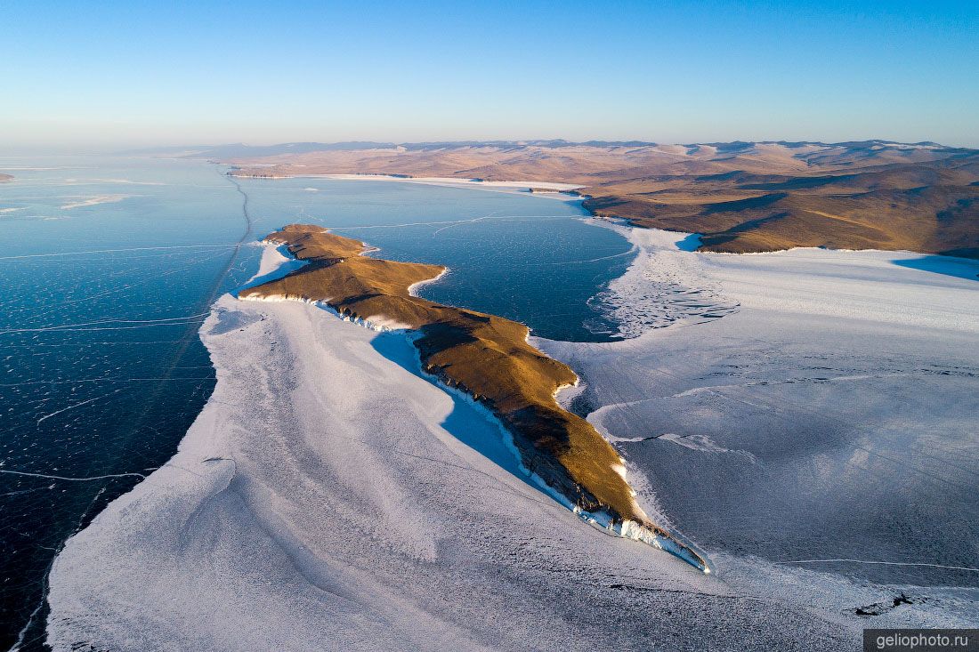 Остров Огой на Байкале с высоты фото