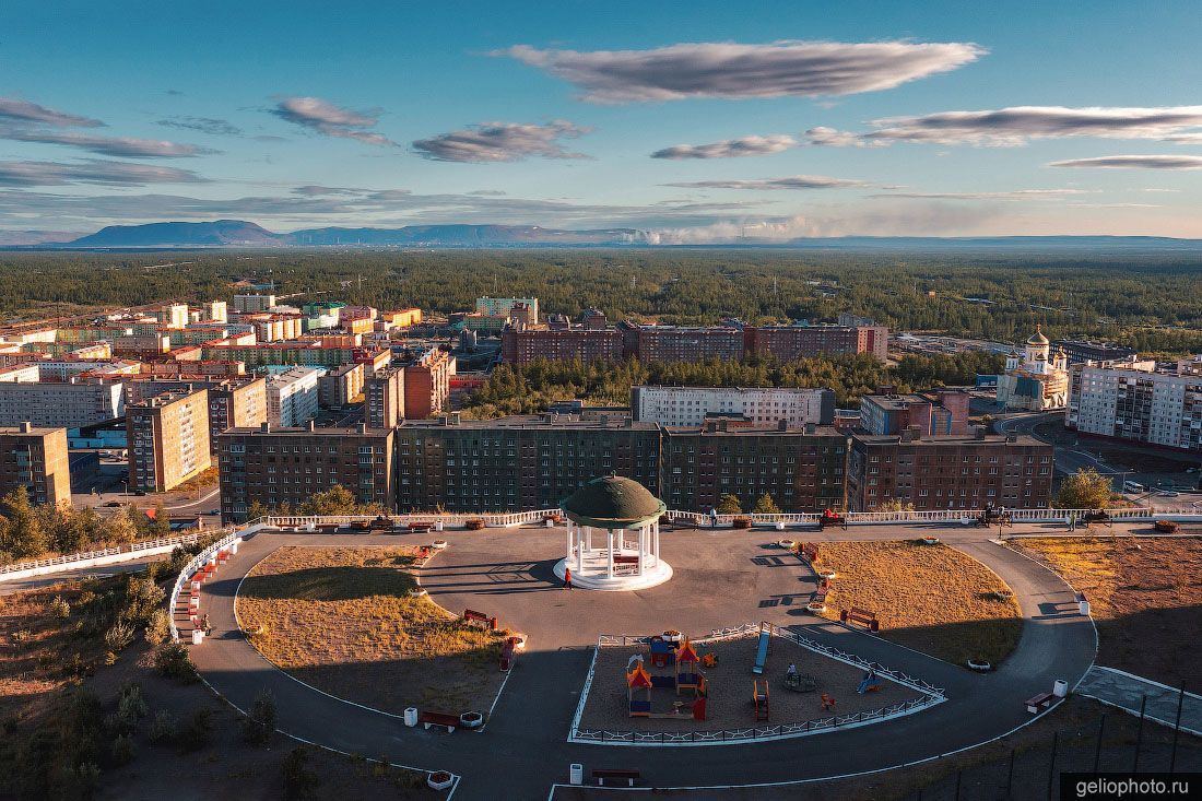 Смотровая площадка с ротондой в Талнахе фото