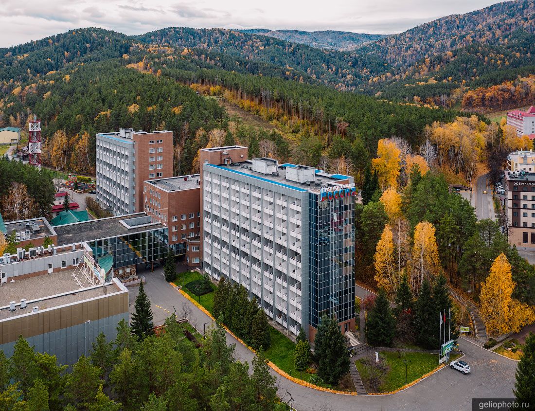 Санаторий Россия в Белокурихе с высоты фото