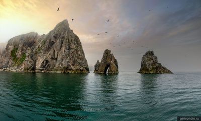 Панорама Берингова пролива фото