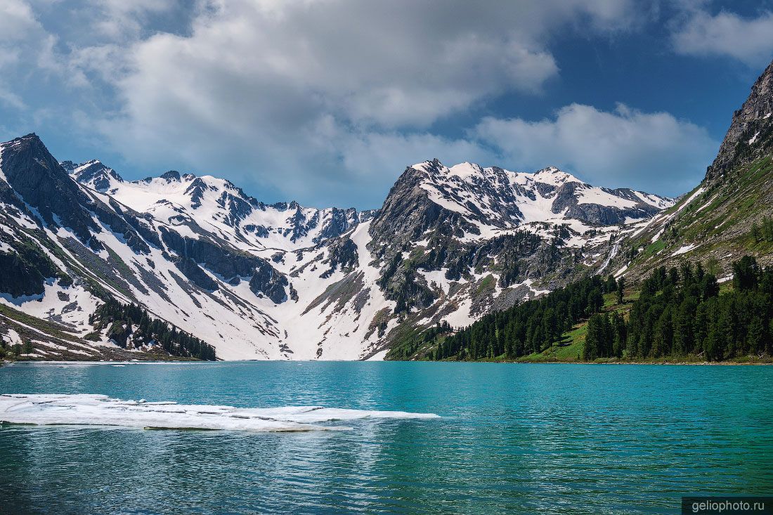 Нижнее Поперечное озеро на Мультинских озёрах летом фото