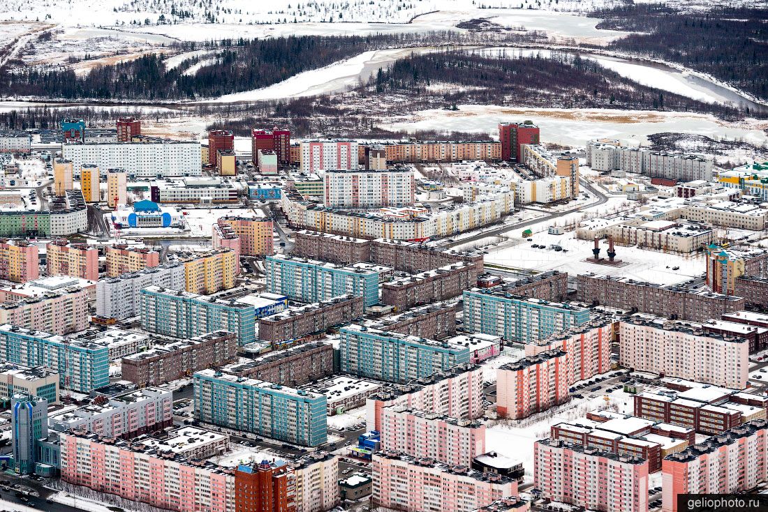 Микрорайон Мирный в Новом Уренгое фото