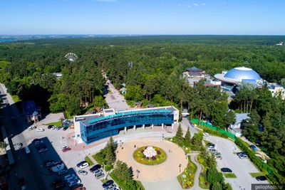 Новосибирский зоопарк с высоты фото