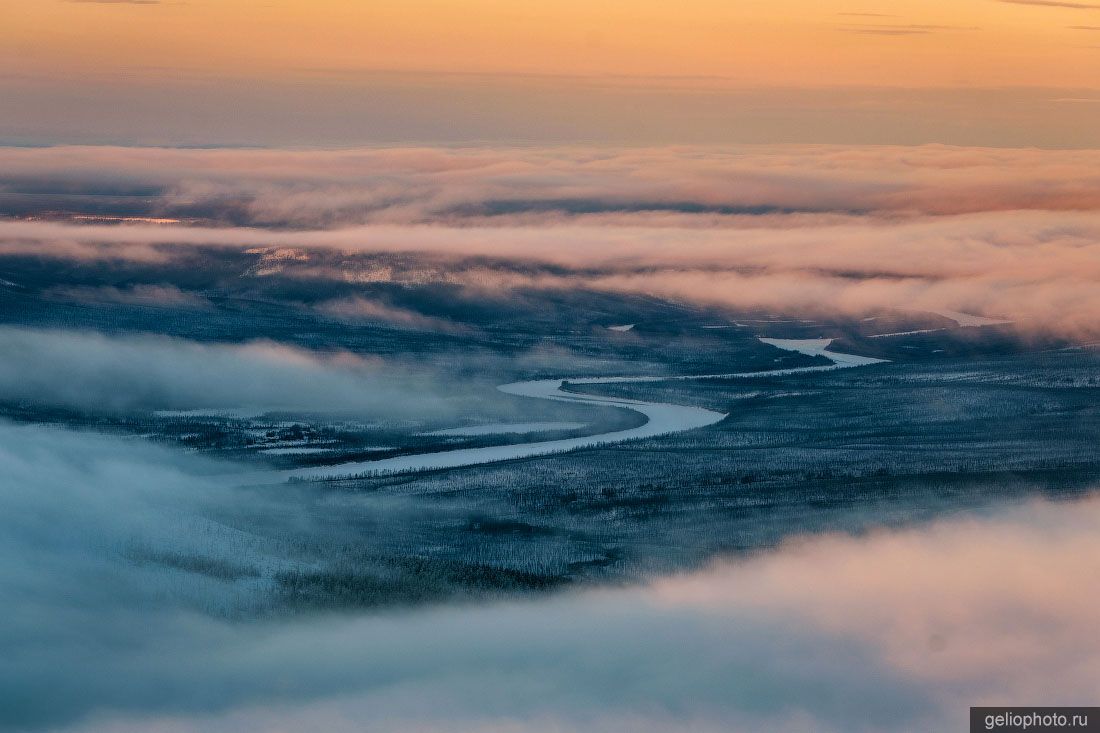 Эвенкия с высоты птичьего полёта фото