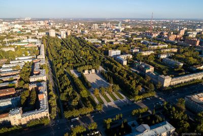 Сквер Славы в Новосибирске фото