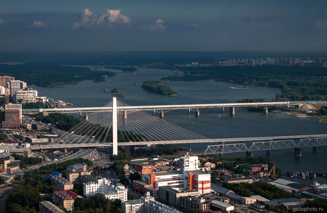 Четвёртый мост через реку Обь в Новосибирске фото