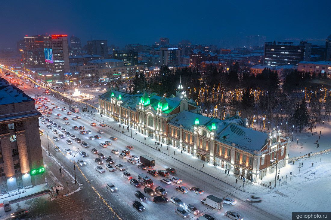 Новосибирский краеведческий музей зимой фото
