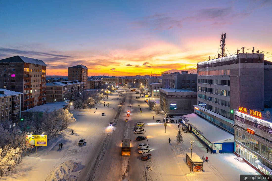 Улица Ленина в Воркуте фото