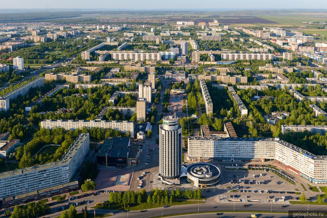 Набережные Челны с высоты летом фото