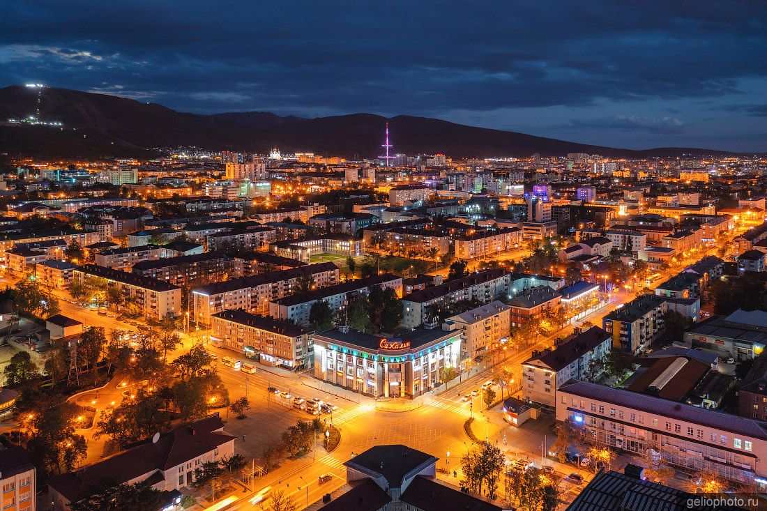 Пересечение улиц Ленина и Сахалинская с высоты фото