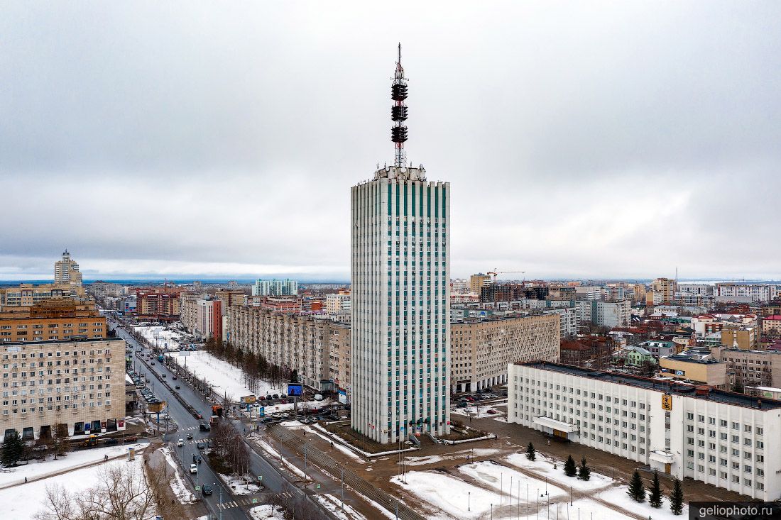 Центр Зимнего Архангельска фото