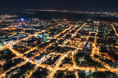 Ночной Оренбург с высоты фото