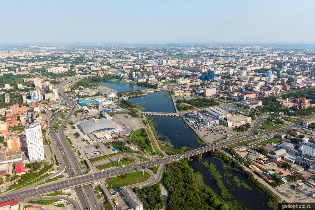 Мосты Челябинска с высоты фото