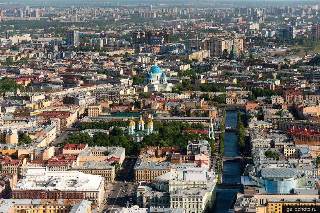 Центр Санкт-Петербурга с высоты фото