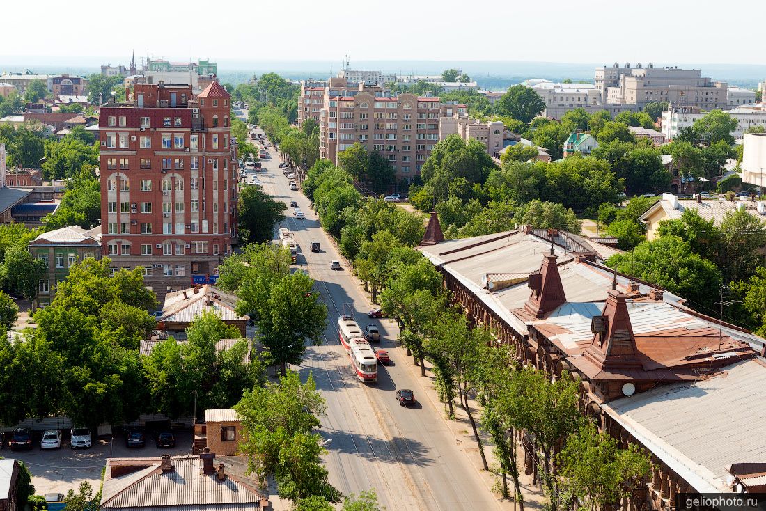 Улица Красноармейская в Самаре с высоты фото
