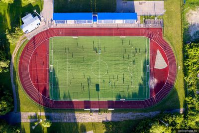 Стадион Лабиринт в Барнауле вид сверху фото