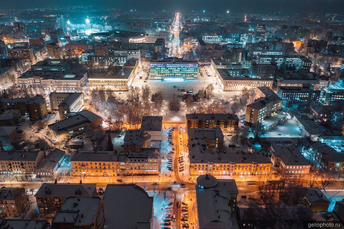 Вечерний Сыктывкар с высоты фото