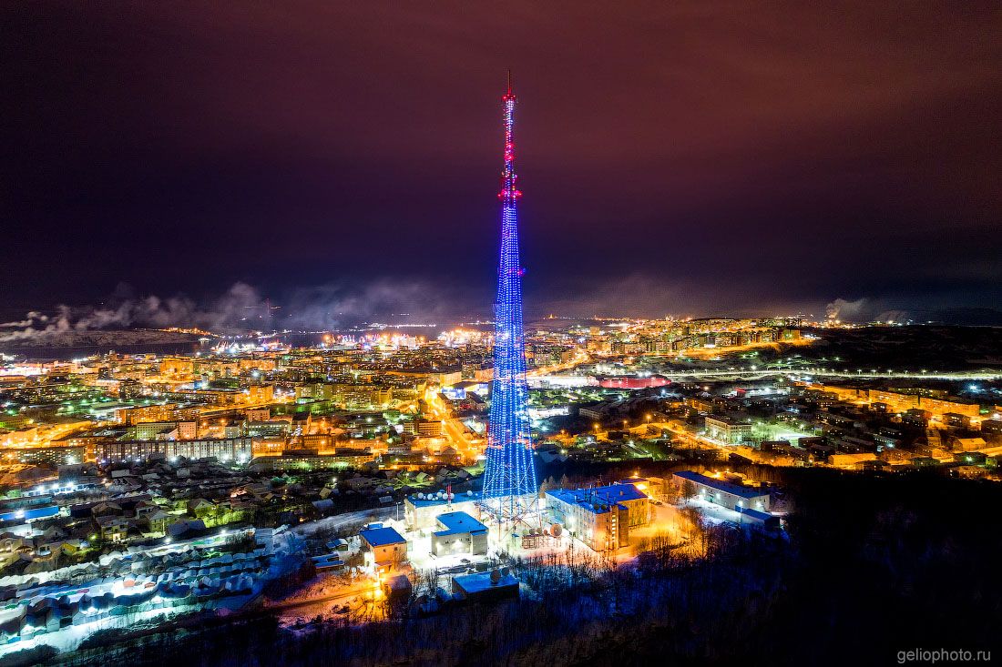 Мурманская телебашня на Варничной сопке фото