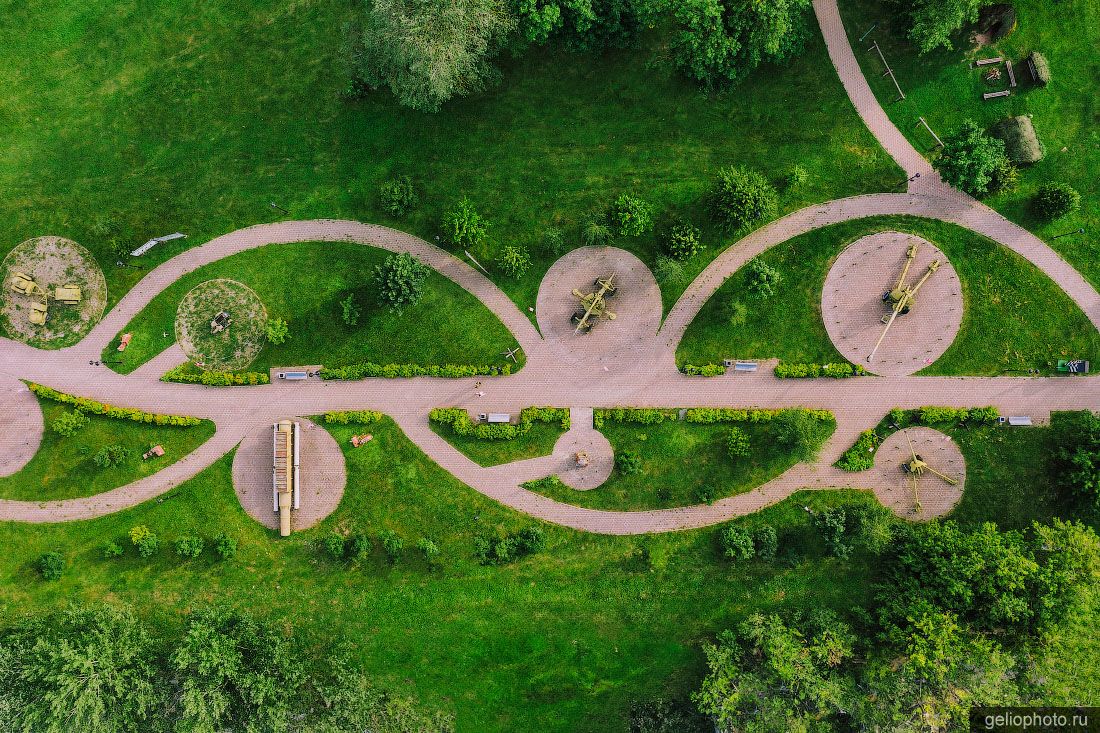 Парк Победы в Череповце вид сверху фото