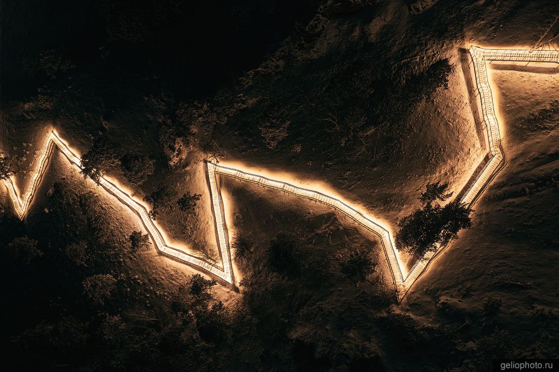 Самая длинная лестница России в Красноярске вид сверху фото