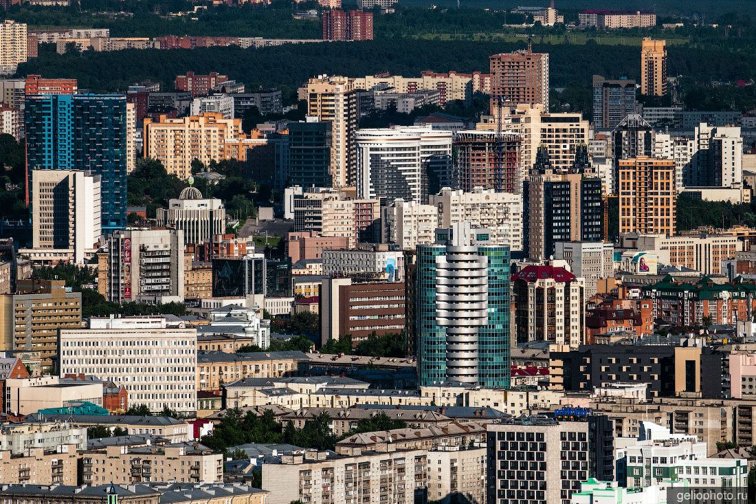 Центр Новосибирска с высоты фото