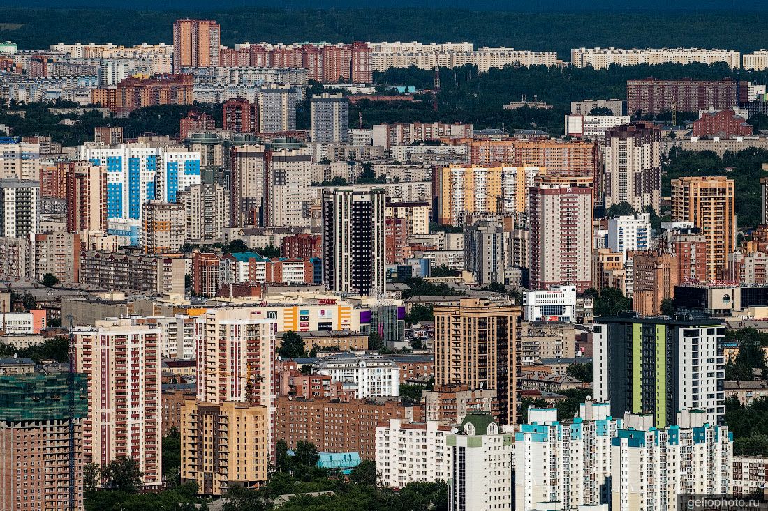 Новостройки Новосибирска с высоты фото