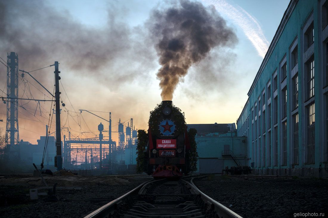 Паровоз Л-0894 на вокзале Новосибирск-Главный фото