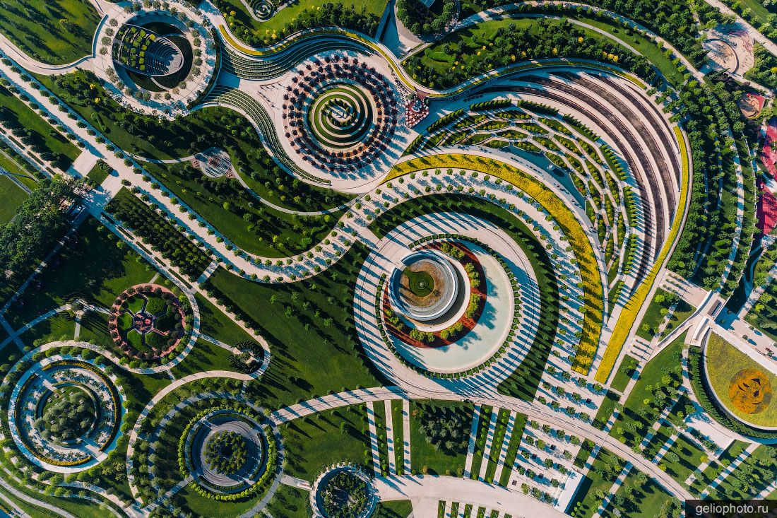 Парк Галицкого в Краснодаре вид сверху фото