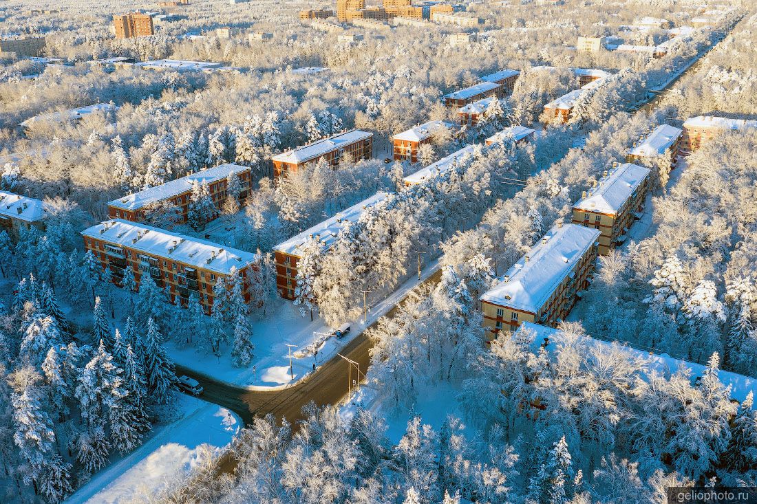 Пересечение Морского проспекта и улицы Жемчужной в Академгородке фото