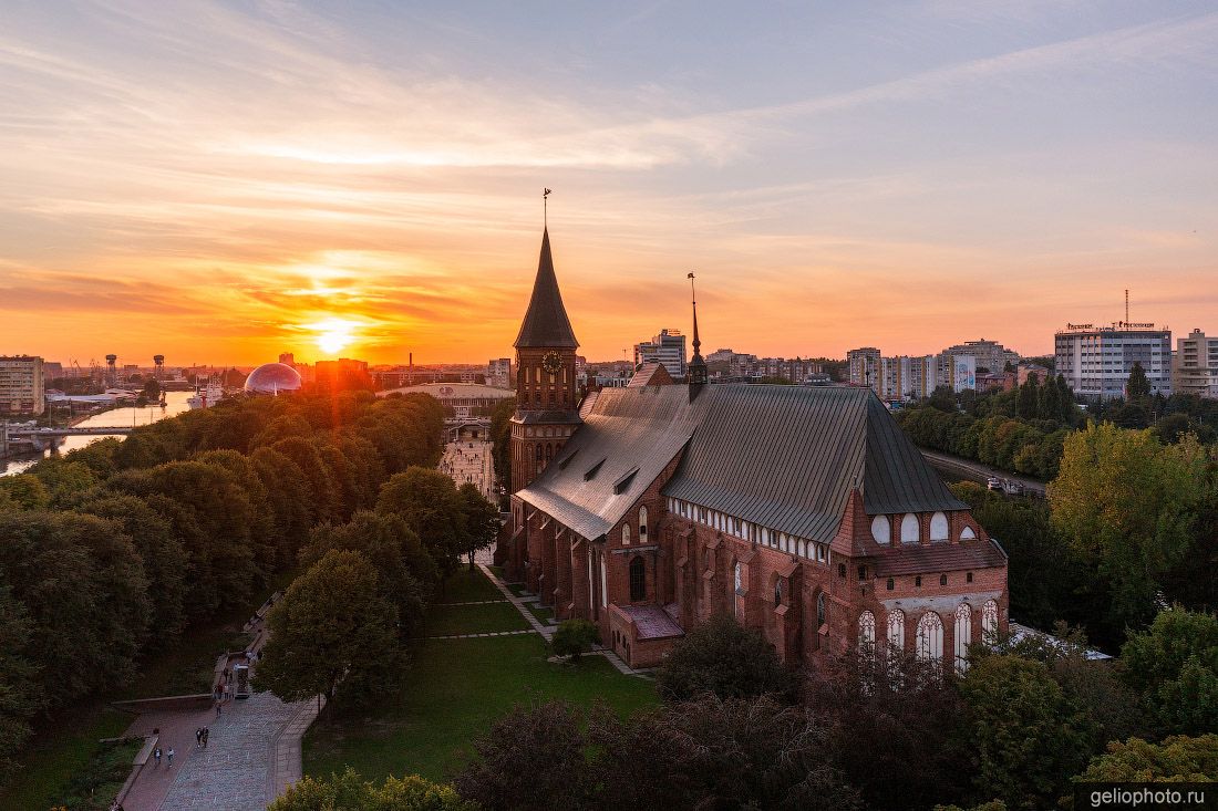 Остров Канта в Калининграде с высоты фото