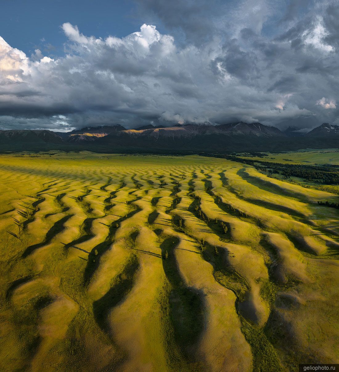 Волны ряби течения в Кош-Агачском районе Алтая фото
