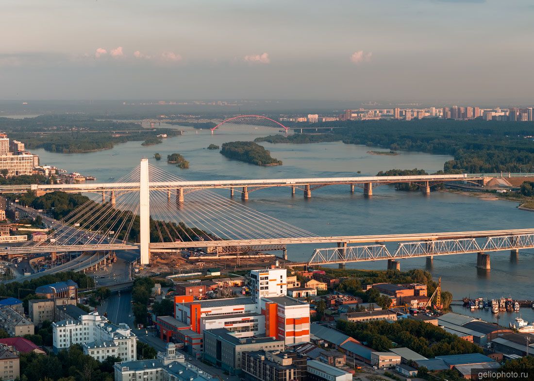 Четвёртый мост через реку Обь в Новосибирске фото