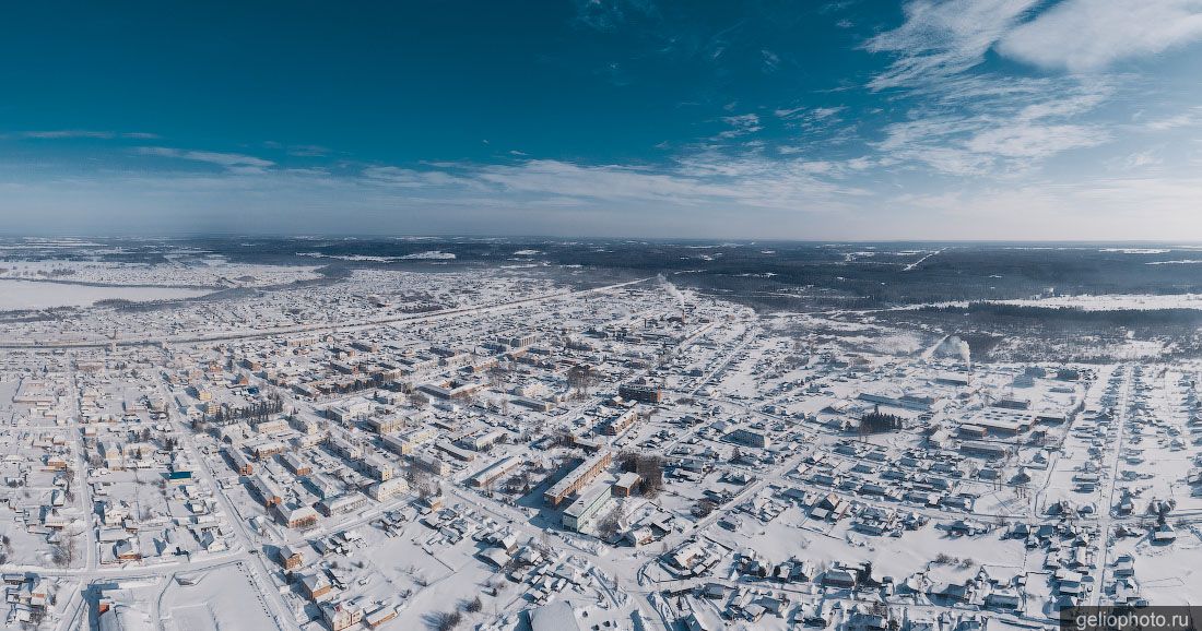 Панорама Тяжинского с высоты фото