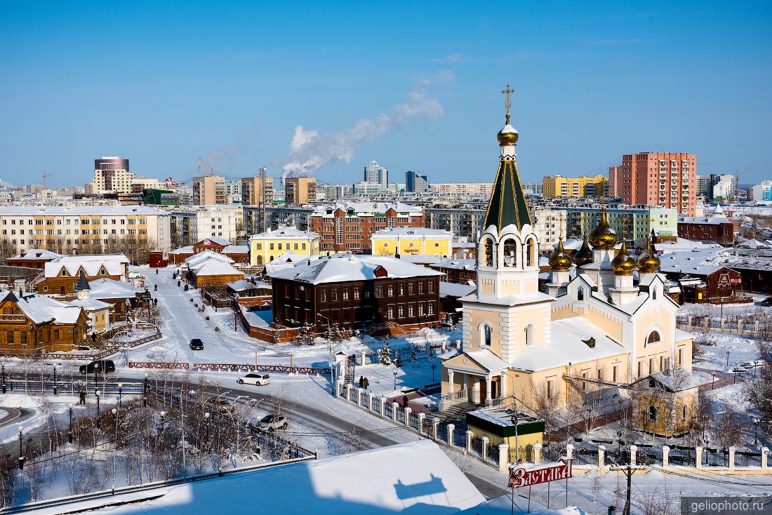 Якутский острог зимой фото