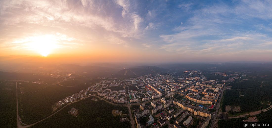 Панорама Нерюнгри с высоты фото