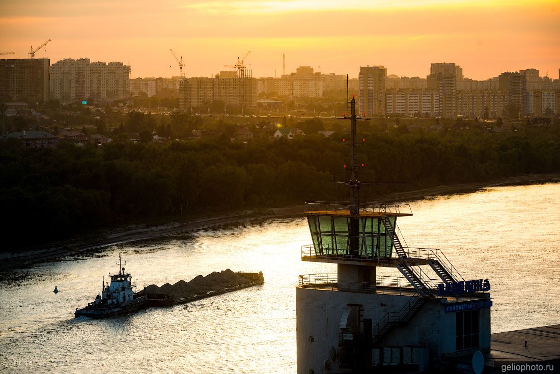 Речной вокзал в Омске с высоты фото