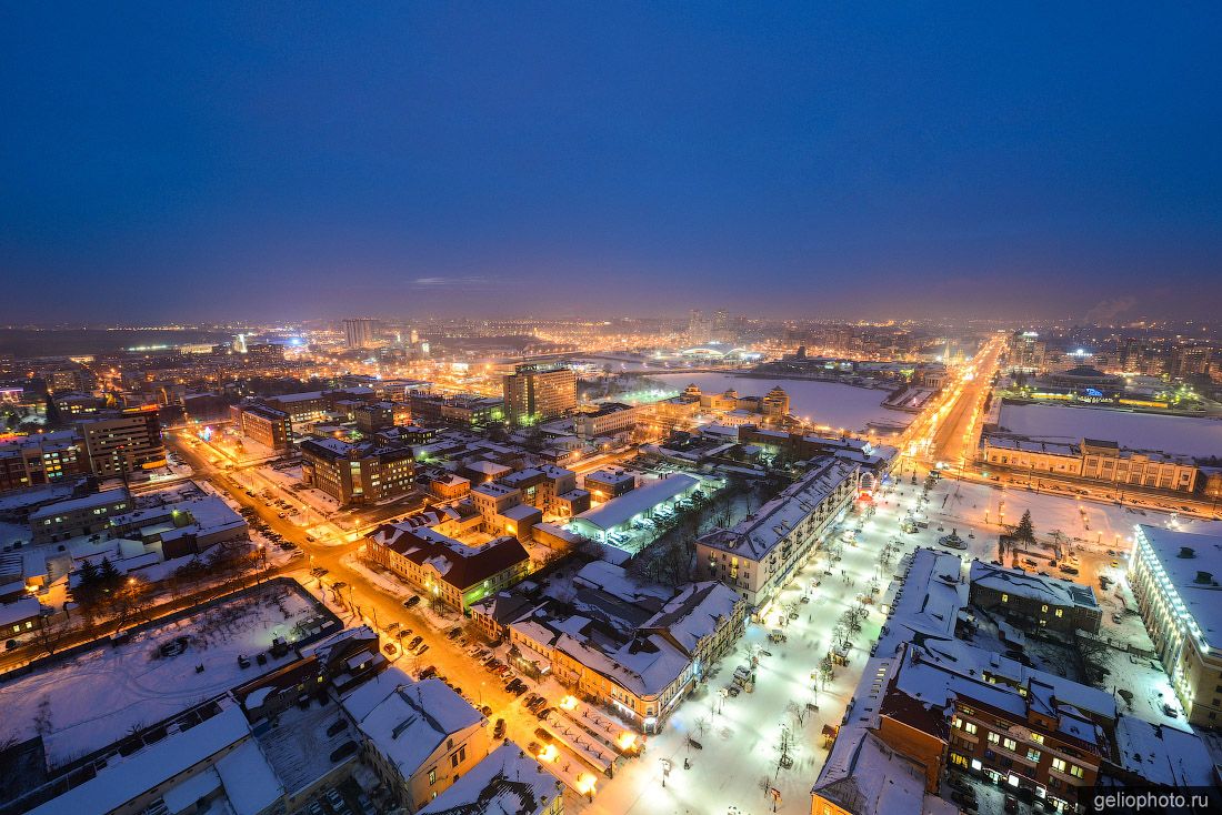 Центр Челябинска зимой фото