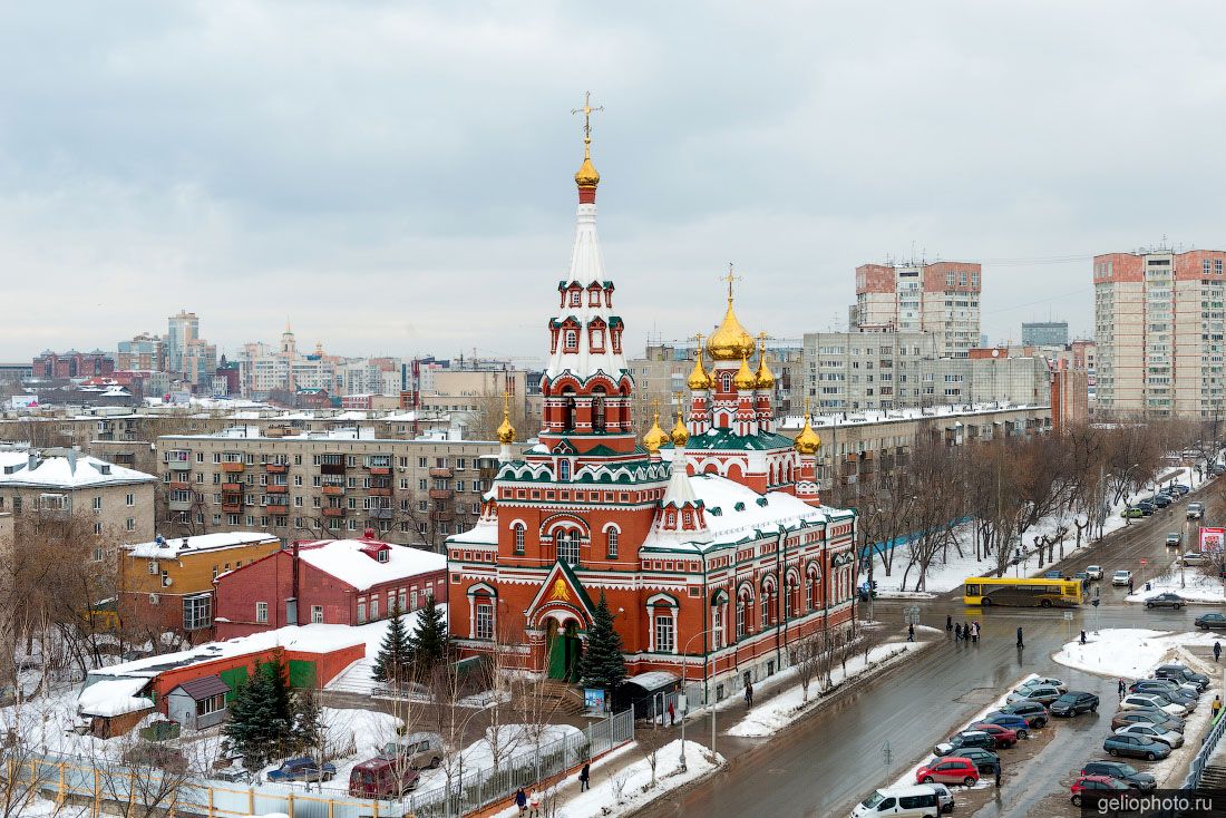 Вознесенский храм в Перми зимой фото