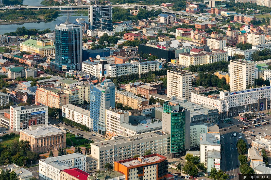 Бизнес-центры Челябинска с высоты фото